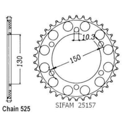 Rozeta pro Yamaha 25157CZ39